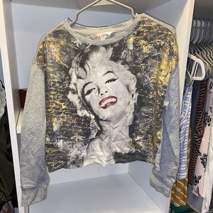Limited Edition Marilyn Monroe Crop Sweater